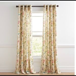 NWOT PIER 1 Spring Botanical Curtains Ivory 108”